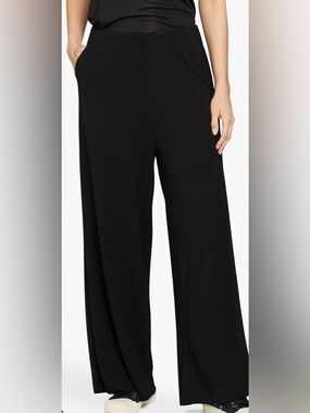 Masia MaParista, Black, wide leg, trousers, size medium